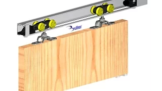 Hercules Sliding Door Gear - Top hung Track and rollers for 60kg or 120kg doors from Buller Ltd