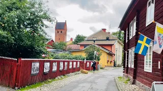 Sweden Walks: Torshälla. Small town walk along river & charming streets.