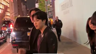 Jimin Exits The Tiffany Flagship Reopening Party in NYC! #jimin #parkjimin #bts #mensstyle #tiffany