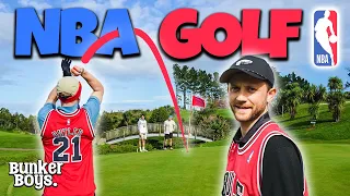 We Invented NBA GOLF! (BULLS v LAKERS)