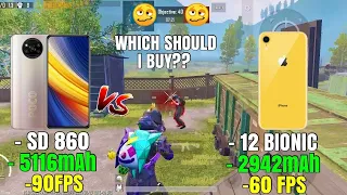 POCO X3 PRO VS IPhone xR 😱🔥 PUBG TDM TEST | ANDROID 90 FPS vs IOS 60 FPS PUBG MOBILE @ATRO55