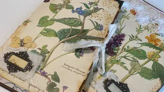 Edith Holden junk journals in 30 minutes /tutorial / EASY