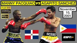 (36) | Manny Pacquiao 🇵🇭 VS 🇩🇴 Agapito Sanchez | November 10, 2001 | 1080p 60fps