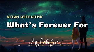 WHAT'S FOREVER FOR - Michael Martin Murphey (LYRICS)