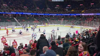 Flames warmups