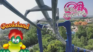 Blue Tornado Roller Coaster Gardaland On-Ride  Pov Front Seat Hd 60fps