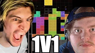 xQc vs Jesse Tetris Battle of the Century