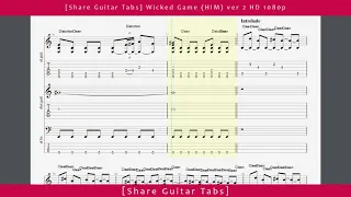 [Share Guitar Tabs] Wicked Game (HIM) ver 2 HD 1080p