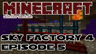 Minecraft : Sky Factory 4 : Episode 5 : Slime Saplings, Geothermal Generators, and Emerald Sapling!