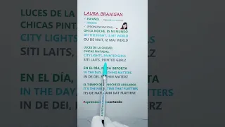 APRENDE LA PRONUNCIACIÓN DE CANCION DE LAURA BRANIGAN #laurabranigan #aprendoinglescantando