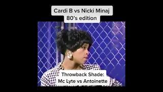 80’s version of Nicki Minaj vs every female rapper ever… MC Lyte vs Antoinette