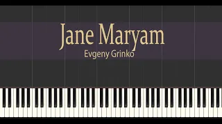 Evgeny Grinko - Jane Maryam // Synthesia Piano Tutorial