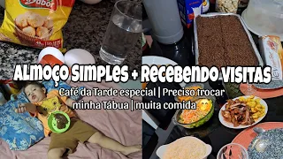 ALMOÇO SIMPLES PRA MINHA MÃE | NÃO REPAREM NA MINHA TÁBUA 🫠  muita comida boa ❤️