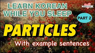 Learn Korean PARTICLES While You Sleep | Easy way to learn Korean | Korean Grammar Particles
