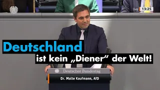 Dr. Malte Kaufmann MdB: Deutschland ist kein Diener der Welt!