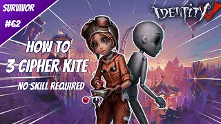 How to 3 CIPHER KITE no SKILL required - Survivor Rank #62 (Identity V)