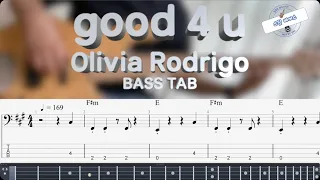 [Olivia Rodrigo] good 4 u Bass Cover (+BASS TAB)