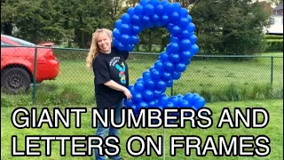 Giant Balloon Numbers and Letters