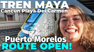 Mayan Train NEW ROUTE OPENS Cancun - Puerto Morelos -  Playa Del Carmen Route BUT is it worth it??