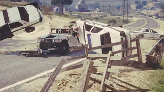 GTA 5 Hummer H1 Offroad Police Chase