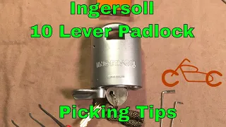 Ingersoll 10 Lever Padlock - Tips for Picking