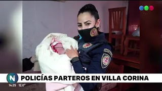 Policía asisten parto