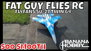 SUPER SMOOTH FLYER THE FLYFANS SU-27 TWIN 64  by Fat Guy Flies RC