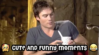 vampire diaries cast CUTE and FUNNY moments