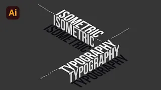 Isometric Text Effect in adobe Illustrator