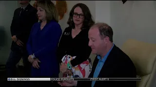 Gov. Polis visits Pueblo, Colorado Springs to sign bills into law