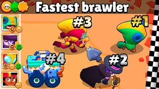 THE FASTEST BRAWLER | With SUPER, STAR, GADGET | Brawl Stars