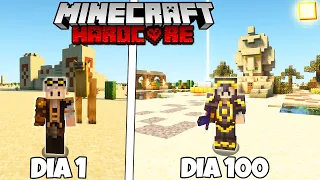 SOBREVIVI 100 DIAS NO DESERTO SUPERPLANO DO MINECRAFT HARDCORE