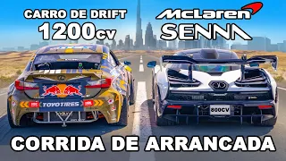 McLaren Senna vs Lexus de 1.200cv: CORRIDA DE ARRANCADA