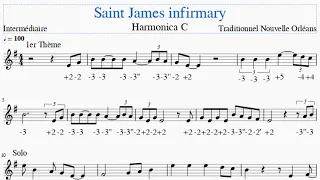 Saint James Infirmary - harmonica C - Niveau intermédiaire