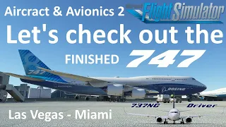 AAU2 RELEASED - Let's check out the "finished" 747 | Las Vegas - Miami | Real Airline Pilot