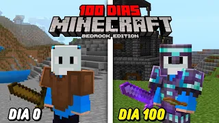 EU SOBREVIVI 100 DIAS NO MINECRAFT BEDROCK - O FILME!