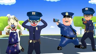 Police Hero Nick vs Bad Police Nickjoker & Ice Scream 4 - Scary Teacher 3D Funny Police Story