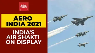 Aero India 2021 Begins; Rafale, Sukhoi, Tejas & Other Fighter Jets Roar In Bengaluru's Air