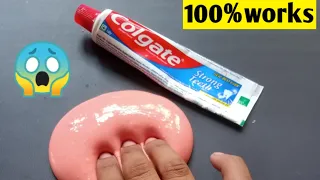 Diy colgate toothpaste fluffy slime|How to make slime with colgate toothpaste|Diy colgate slime