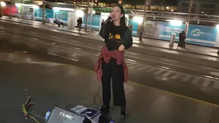 Melbourne's best female street singer SOPHIE FRASER  2017