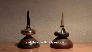 The best base for a spinning top, a test