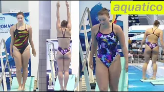 Diver Johanna Krauss (Germany) at LEN 2022 Bucharest - 1m Preliminary, Final | Beautiful diving