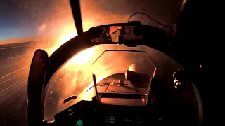 Russian Su-30SM night live fire exercise
