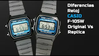 Diferencias entre un Reloj CASIO Original vs Copia F105W Externo e Interno ¿Cómo Reconocerlos?