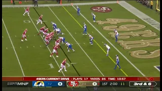 2021 Rams Vs 49ers Great TD Pass George Kittle Gets Deserved Q1 Touchdown!