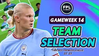 FPL GW14 TEAM SELECTION | HAALAND YELLOW FLAGGED! | Fantasy Premier League Tips 2022/23