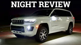 NIGHT VISION! New Jeep Grand Cherokee L Night Review & Drive