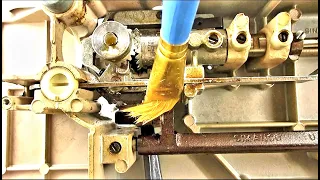 An easier way to clean & degrease a sewing machine with less parts removal.