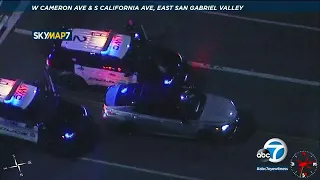 Driver in custody after police chase through the San Gabriel Valley