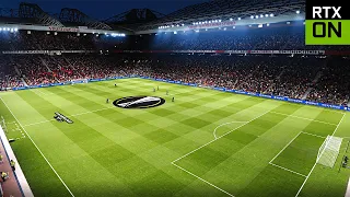 PES 2021 • Man United Vs Roma Europa League • NEW BROADCAST CAMERA • Extreme Next Gen Realism Mod •